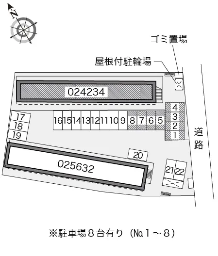 ★手数料０円★厚木市戸室５丁目　月極駐車場（LP）